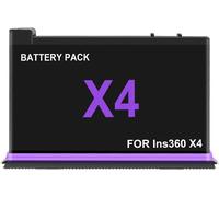2500mAh Batterie de Remplacement pour Insta360 X4 Batterie Supplémentaire pour Caméra d'action Pièce de Remplacement Accessoires (1PCS)