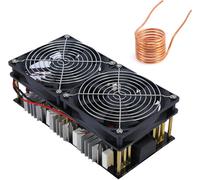 2500W 50A DC 12-48V Carte de chauffage par induction Module d'alimentation ZVS Haute fréquence Basse tension Pilote Flyback Chauffage Bobine Tesla pour traitement thermique Fusion des métaux