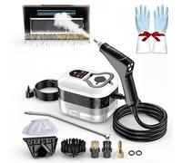 2500W Handheld High-Temperature Pressurized Steam Cleaner, 6 Adjustable Steam Levels, 15s Fast Heating, for Car, Kitchen, Bathroom, Furniture & Windows (White)