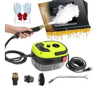 2500W Handheld High-Temperature Pressurized Steam Cleaner, Powerful 2500W Steam Cleaning with 6 Speeds High-Pressure ＆3 Brush Heads for Homes/Cars (Green)