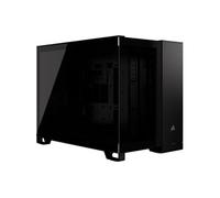 2500X - Mid tower - micro ATX - panneau latéral fenêtré (verre trempé) - pas d'alimentation (ATX) - noir - USB/Audio