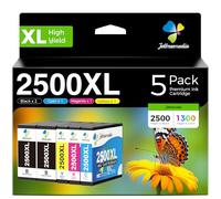2500XL Cartouche d'encre 2500XL pour Canon PGI 2500 XL Compatible pour Canon Maxify MB5050 MB5455 MB5150 MB5450 MB5000 MB5100 MB5300 MB5350 iB4150 MB5400 MB4050 MB5155 iB4000 iB4100 iB4050 5 Pack