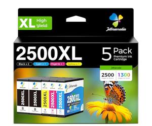 2500XL Cartouche d'encre 2500XL pour Canon PGI 2500 XL Compatible pour Canon Maxify MB5050 MB5455 MB5150 MB5450 MB5000 MB5100 MB5300 MB5350 iB4150 MB5400 MB4050 MB5155 iB4000 iB4100 iB4050 5 Pack