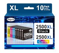 2500XL Cartouche d'encre pour Canon 2500XL 2500 XL Compatible avec Canon Maxify MB5050 MB5150 MB5450 MB5350 iB4150 MB4050 MB5155 MB5455 iB4000 iB4100 iB4050 MB5000 MB5100 MB5300 MB5400 (10 Paquet)