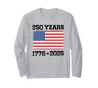 250e Anniversaire des États-Unis, Amérique, 250e Jour de l'indépendance de la liberté Manche Longue