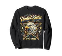 250e Anniversaire des USA Eagle Patriots Land of The Free 1776 Sweatshirt