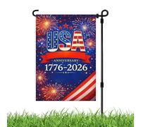 250e Drapeau De Jardin - Bannière Patriotique Double Face Du 4 Juillet