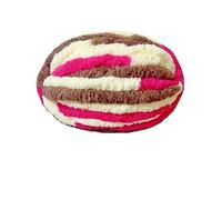 250g Thick Ice Strip Yarn Blanket - Hand-Knitted Chenille Cushion for Pets, DIY Thread for Scarves and Hats, Soft Extra Thick Wool Ball(HoneyCoffee)