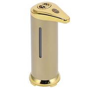 250ml Automatic soap Dispenser, Automatic soap Dispenser for Kitchen Sink, Touchless Infrared Sensor Automatics Liquid Soaps Dispensers for Home Bathroom (Gold)
