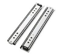 250mm-1200mm 1 paire de trois rails de guidage de tiroir, rail coulissant, raccords de quincaillerie for meubles(26inch(65cm))