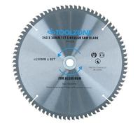 250mm x 30mm lame de scie TCT 80T / Aluminium Scie circulaire avec réducteur TE676