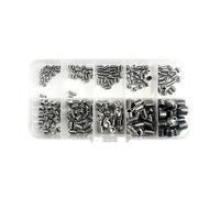 250pcs/Box Hexagon Socket Set Screw Kit Cone Point Stainless Steel Headless Grub Screw Assorment Kit M3 M4 M5 M6 M8 NWPNLXEA(1 BOX)