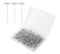 250pcs Épingles en T, 3,8cm Droites Épingles de Blocage pour Tête de Mannequin Métal T Pins Wig Pins pour la Couture Épingles de Blocage pour l'Artisanat Bloquant Le Tricot la Couture de Bijoux