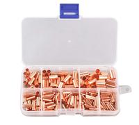 250pcs Gt Cuivre Tuyau De Raccordement Joint Tube De Cuivre Terminal Câble Cosse Bootlace Ferrule Kit