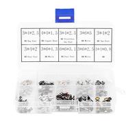 250Pcs Interrupteur Tactile Micro 10 Value Assortiment de Bouton-Poussoir Commutateurs pour Clé Télécommande de Voiture avec Box