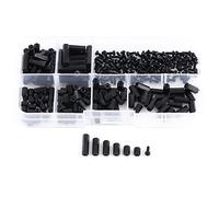 250pcs Kit Entretoise Nylon Hex M2 M3 Assortiment Boulon Vis Écrou pour Montage PCB avec Boîte Plastique (M2-D)