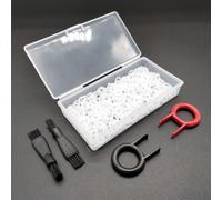 250pcs Rubber O-Rings,Rubber O-Ring Gasket Keypad Shock Absorbers with Plastic Storage Box for Cherry Mx Keyboard Switch and Mechanical Keyboard Keys