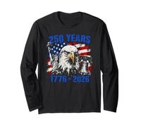 250th Anniversary 250 Year America Freedom Eagle Manche Longue