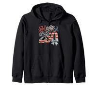 250th Anniversary 250 Years America USA Flag Red & White Sweat à Capuche