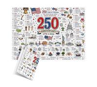 250th Anniversaryy Patriotic Puzzle, 1000 Piece 1776-2026 Jigsaw Puzzle