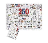 250th Patriotic America Puzzle 1000pcs Mindful Quiet Patriotic Game