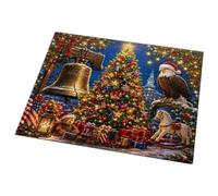 250th US Christmas 1000-Piece Jigsaw Puzzle - 2026 Special Edit | America 250th Semiquincentennial Christmas 1000-Piece Jigsaw Puzzle, 2026 Limited Edition Patriotic Bell & Eagle Fest