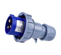 250V 16A 2P+E Adaptateur Industriel, Adaptateur de Prise CEE À 3 Broches Ip67 Étanche Et Résistant À La Flamme Connecteur de Couplage À Douille pour L'Ingénierie (Fiche)