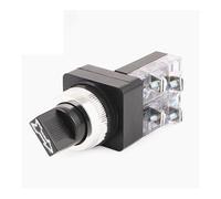 250V 6A Electrical Rotary switch knob 30mm 25mm 2 position/3 position Selector Button switch 1NO TSS-25 TSS-30 NWPNLXEA(Red,2 POSITION_30MM)