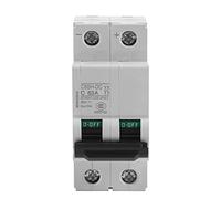 250V DC 2P Disjoncteur miniature d'air à basse tension Commutateur d'énergie solaire 16A / 32A / 63A(63A)
