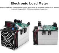 250W Mesureur de charge électronique amélioré Tension d'entrée 1-100V Affichage LED avec verrouillage de puissance Affichage du courant Protections de température Arrêt différé du ventilateur Fonction