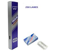 250X WIZAMET SUPER IRIDIUM Lames de Rasoir de Surete Sécurité Professionelle pour homme à double bord de lame de rechange ancien