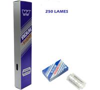 250X WIZAMET SUPER IRIDIUM Lames de Rasoir de Surete Sécurité Professionelle pour homme à double bord de lame de rechange ancien
