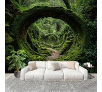 250x175 cm Seamless Join Easy Install Papier Peint Photo Royaume Secret De La Verdure JungleièRe Durable Waterproof Removable Mural 200x140 Cm Vert Papier Peint Anti-Stain Fresque Murale Grande