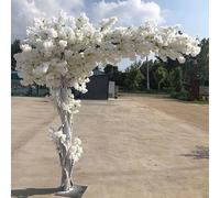 250x250cm,Cerisier Japonais Artificiel Blanc, Branche Fleur De Cerisier Japonais Artificielle, pour IntéRieur ExtéRieur, Mariage, Bureau