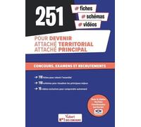 255 fiches, schémas et vidéos pour devenir attaché territorial, attaché principal: Concours, examens et recrutements. Toutes les connaissances attendues en un clin d’œil