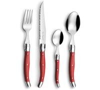 2511rdpa22e80 Tradition Ménagère 48 Pièces - Set 12 Personnes,Acier Inoxydable/Manche Rouge,14 X 7,5 X 24,5 Cm