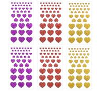 252 PCS Autocollants Coeur Rouge Etiquette Pailleté Merci Stickers Adhésive Fête des Mères Décoration Autocollant Gommette Remerciement,pAutocollant en Forme de Coeur Gommette Brillante Sticker Auto