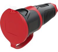 2521-SR TAURUS2 Prise caoutchouc 16A 3P 230V Schuko IP54