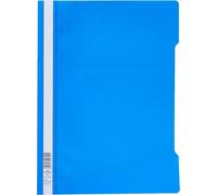 252306 Pack Of 25 A4 File Folders Transparent Cover Opaque Back Light Blue