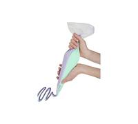 Metaltex - 20 Poches à décorer Doubles + 2 Douilles & 1 Embout, Blanc