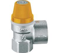 253046 Soupape de sécurité pour installations solaires 1/2"F x 3/4" F 6 bar CALEFFI
