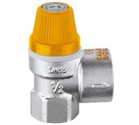253048 Soupape de sécurité pour installations solaires 1/2"F x 3/4" F 8 bar CALEFFI
