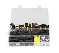 254 - Kit de connecteurs automobiles, assortiment de connecteurs de fils étanches avec bornes mâles et femelles, connecteurs de câbles électriques de classe IP68 pour voiture, moto