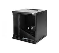 254 mm (10") 6U wall mounting cabinet 330x312x300 mm, color black (RAL 9005)