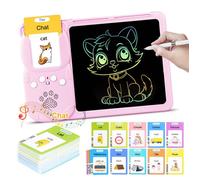 255 Cartes Flash Parlantes Jouet Fille Enfant Educatif Jeux Montessori pour 2 3 4 5 ans - 510 Mots en Français - Ardoise Magique
