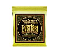 Ernie Ball Cordes Everlast pour guitare acoustique légères, revêtement Bronze 80/20, calibre 11-52