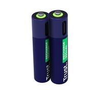 25585 Pack de 2 piles rechargeables par USB-C Trust type AAA - 500mAh (LR03)