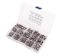 255PCS Vis Auto - Perceuses Tête Cruciforme, 304 Acier Inoxydable, Taille M3 à M6 - Résistantes à la Corrosion, Boîte de Rangement, Usage Polyvalent