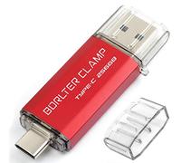 256 Go USB 3.0 Clé USB Type C à Double Port, BorlterClamp Clé USB C OTG pour Smartphones Android Samsung Galaxy S10/S9/S8/Note 9, LG, Google Pixel, PC (Rouge)
