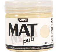[256001] Pébéo Pot 140ml Peinture Acrylique MAT pub Ivoire Beige